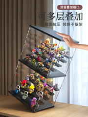 Blind box storage rack Bubble Mart acrylic display box light figure box transparent trendy Lego display rack large