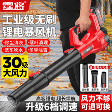 大功率充电式锂电吹雪暴风机工业无刷除尘器热暴风落叶吹风机批发
