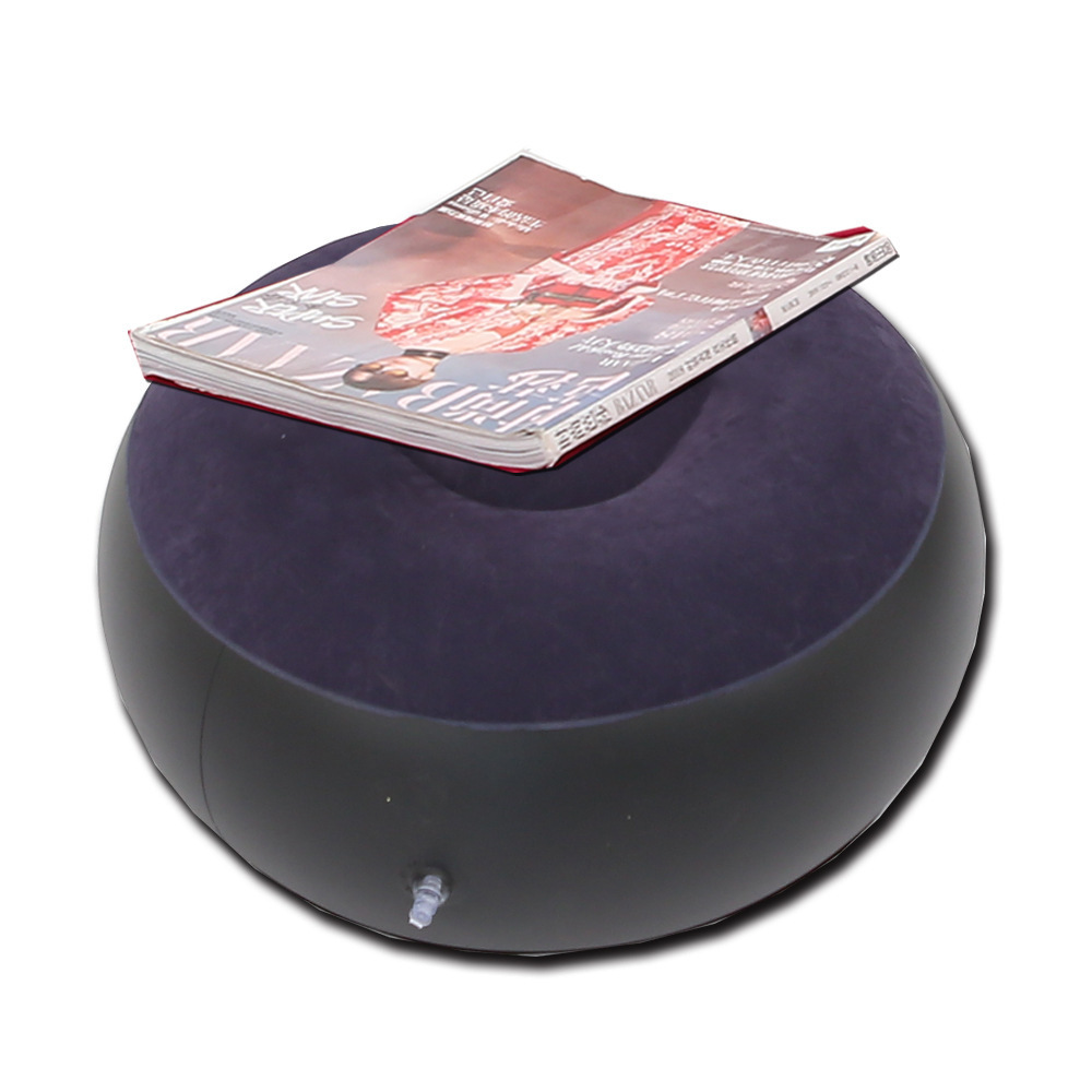 Sofá inflable perezoso grueso a través del espejo, sillón reclinable plegable, sofá exterior con combinación de pedal, sofá flocado