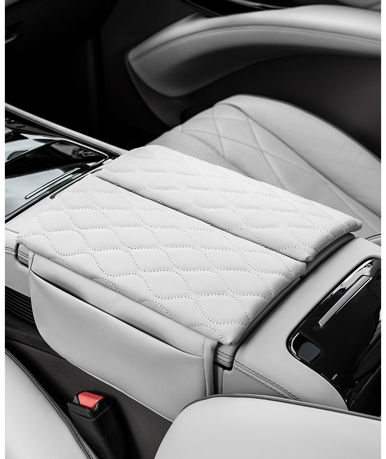 Suitable for Dengshi D9 armrest box protective leather cover central storage booster pad interior accessories decoration products