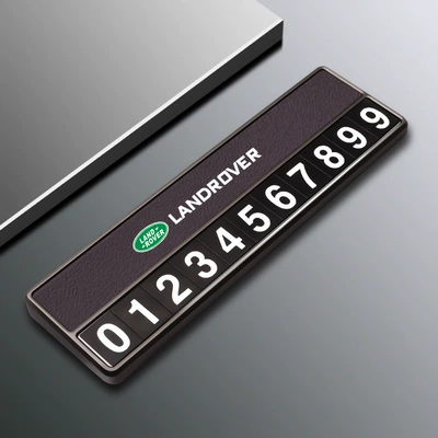 Parking Phone Number Plate — Nömrəli dayanma kartı - land-rover-d-model-parking-sign-purple-comes-with-5-sets-of-number-plates