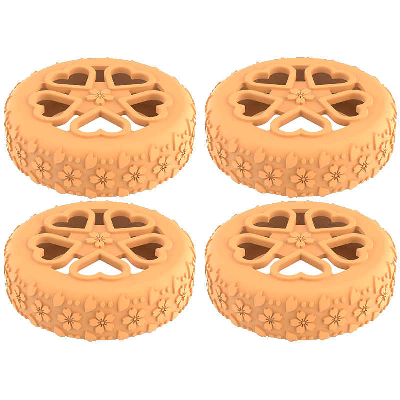 Caster shoesスーツケースホイールシリコン保護カバー耐摩耗性全包スーツケースホイールシリコン保護カバー