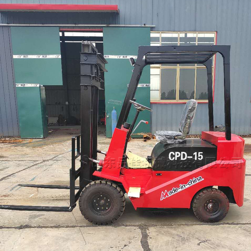 带侧移电动叉车 一吨两吨三吨电瓶叉车 液压搬运车卸货堆高车