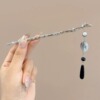 Chinese hairpin with tassels, Hanfu, advanced hairgrip, Chinese style, orchid, high-quality style