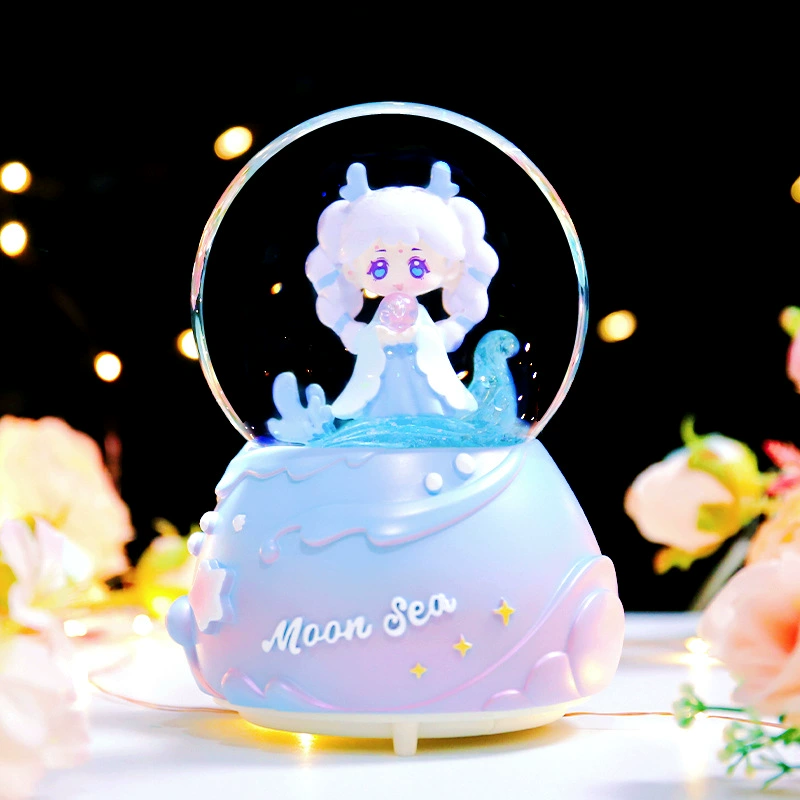 Starry sky, music box, rotating night light, new collection