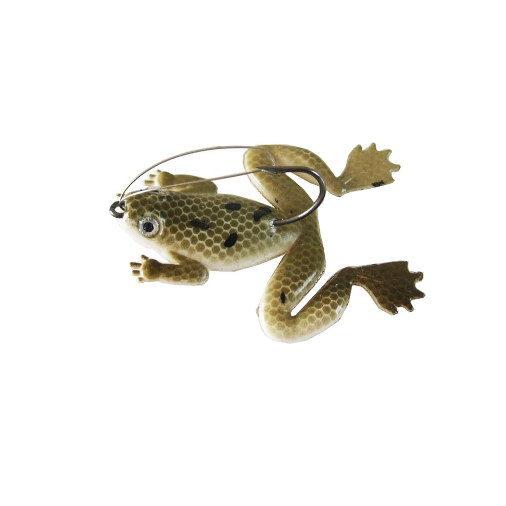 Floating Frogs Lures Soft Plastic Frog Baits Fresh Water Bass Swimbait Tackle Gear