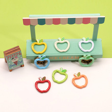 彩色烤漆苹果形弹簧扣苹果弹簧圈美式合金钥匙扣手工DIY配饰配件