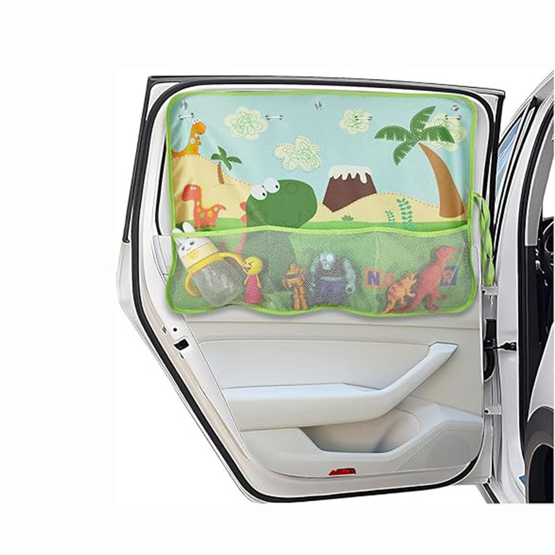 Rv Sunshade Curtain, Car Window Sunshade, Blackout Window Curtain with Storage Pocket