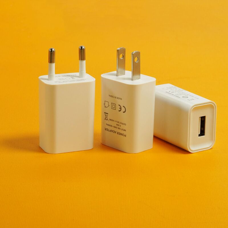 5V1A mobile phone charger mini USB charging head battery power adapter tofu head charging charger