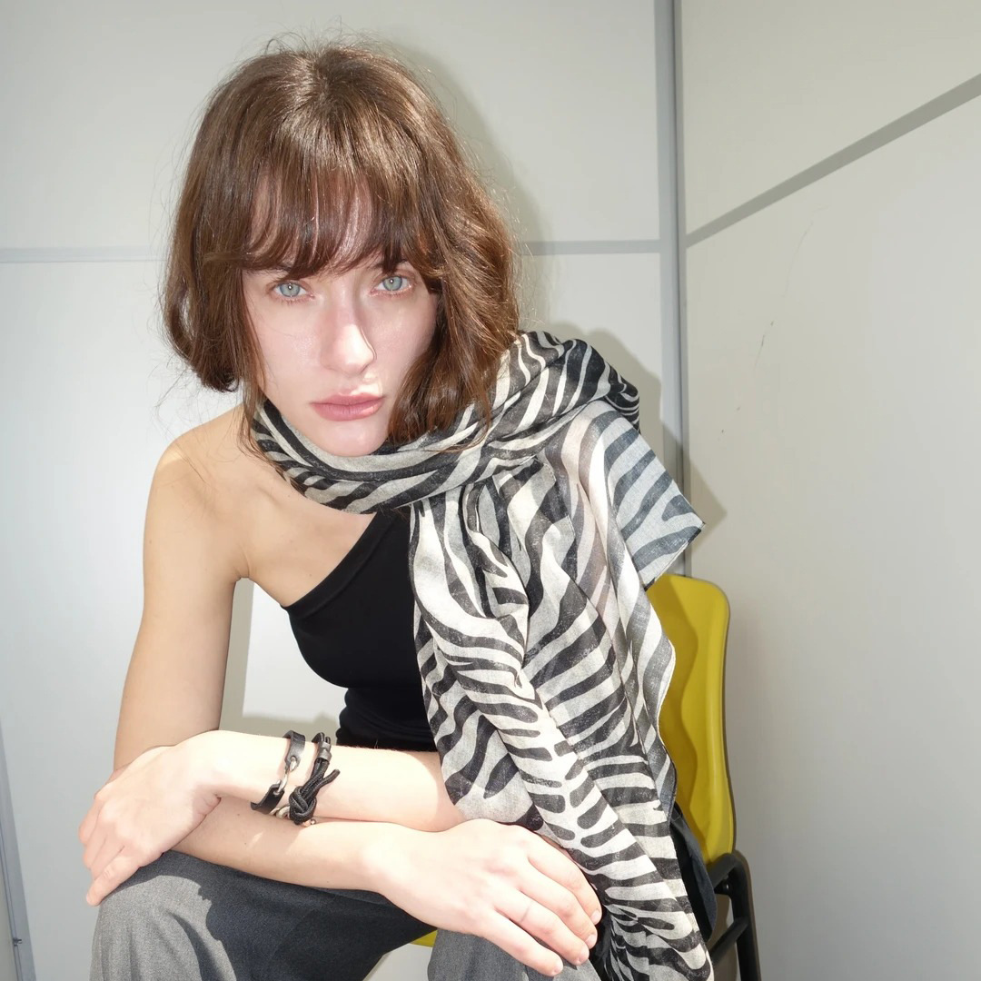 Zebra Naxışlı Böyük Kvadrat Şal, Yaylıq və Şal Üçün