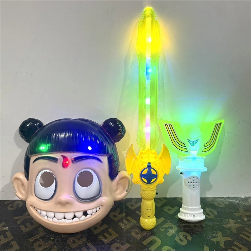 Máscara Nezha Máscara Nazha Juguetes creativos para niños Regalos de jardín de infantes Puesto de mercado nocturno