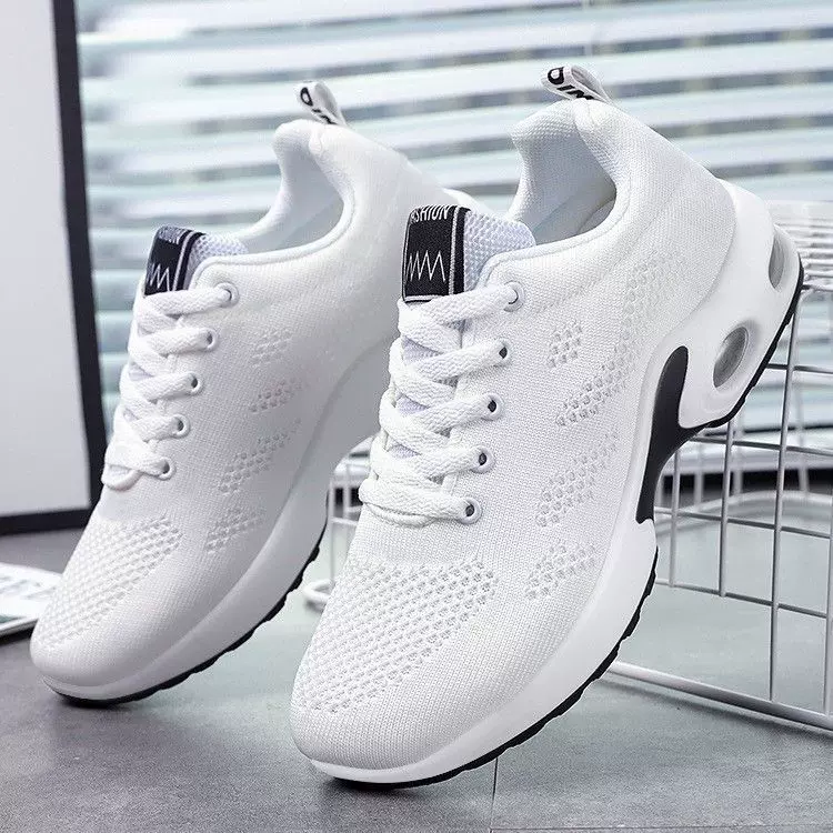 Breathable Soft-Heel Sneakers, plus sizes 36–44, soft sole, customizable logo (model 814)