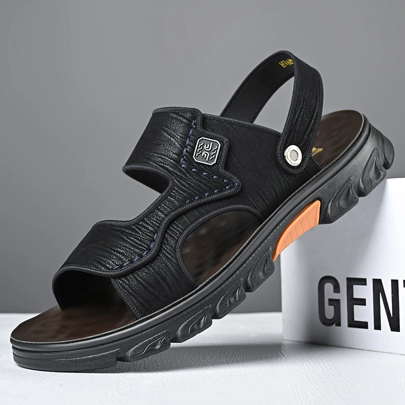 Men's beach sandals to go out platform, summer non-slip wear-resistant slide, slippers