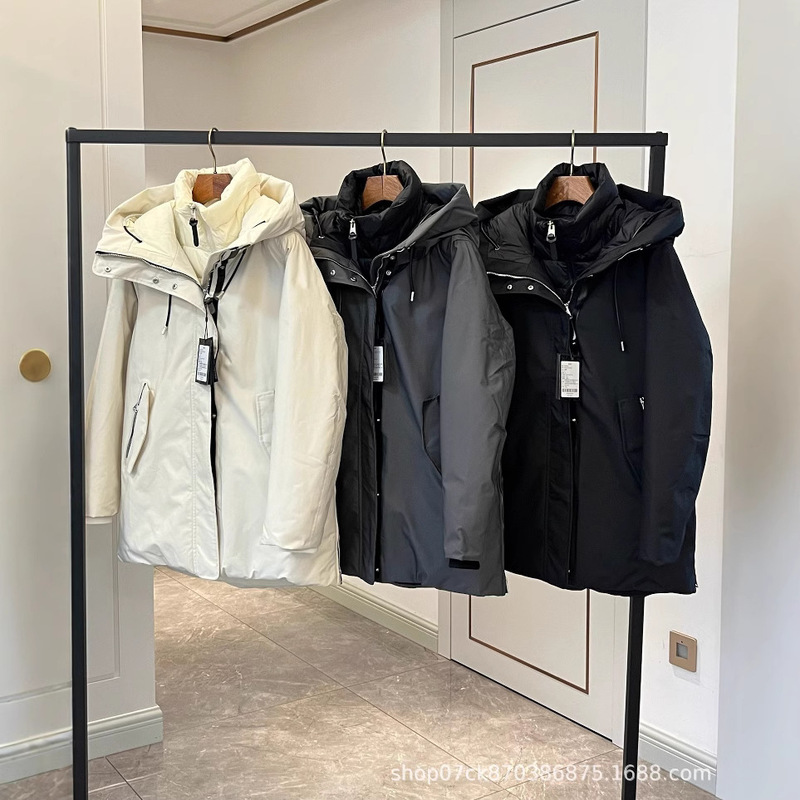 Mai A8 Medium and Long Heavy Industry Removable Collar Filled Velvet Cold-resistant Windproof Rainproof Cage Down Jacket Mai A8 Medium and Long Heavy Industry Removable Collar Filled Velvet Cold-resistant Windproof Rainproof Cage Down Jacket
