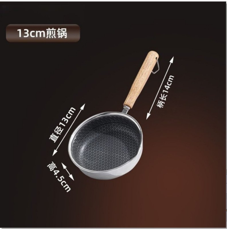 ステンレス製オムレツパン、朝食用ポーチドエッグ用小型鍋、ミニノンスティックパン、熱油注ぎパン|undefined