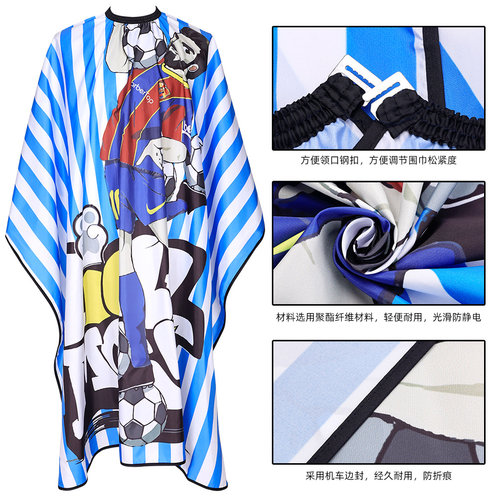 Tela de corte de pelo de venta caliente Tela de corte de pelo para adultos Tela de niños Múltiples estilos de tela de chal estampado de estilo teñido en caliente