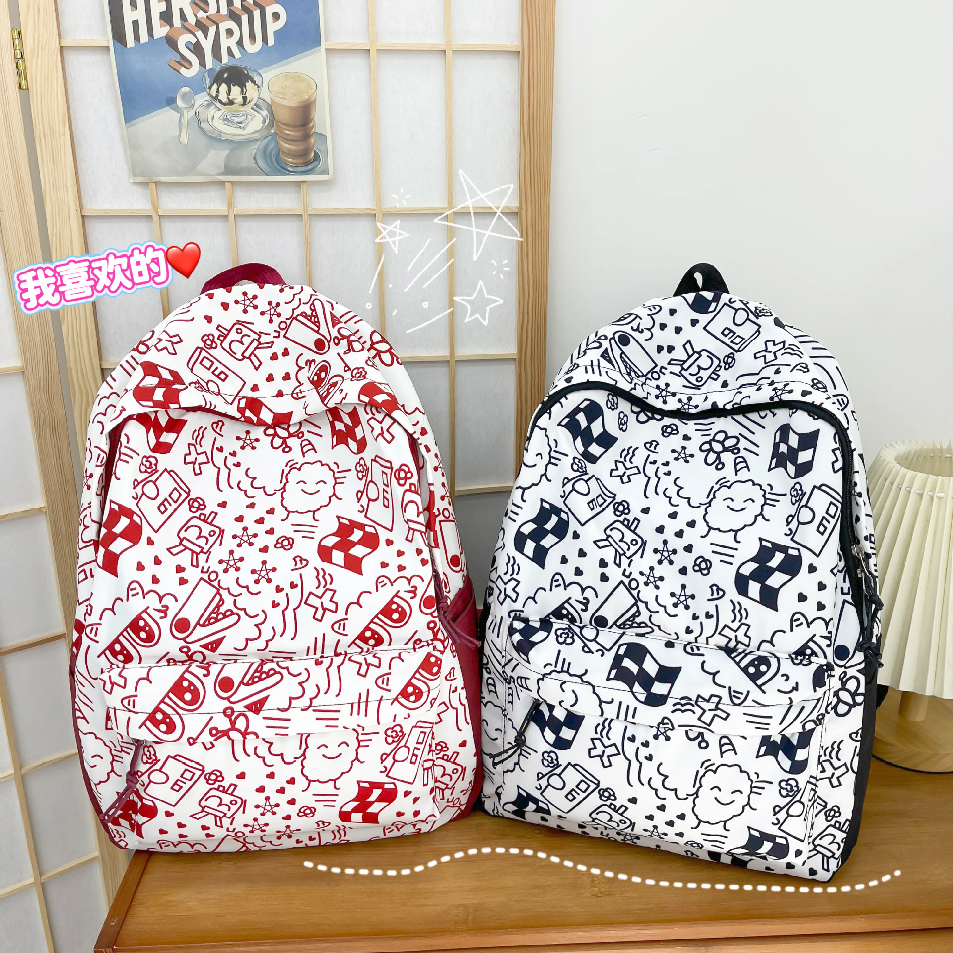 2024 nueva moda mochila femenina coreana ins japonés estudiante de la escuela secundaria mochila de gran capacidad mochila de la escuela secundaria