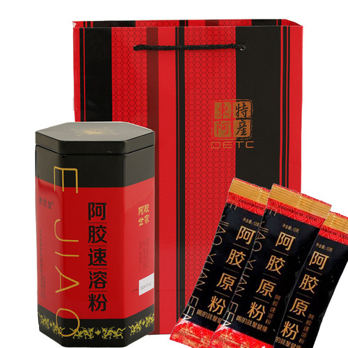 Shandong donkey-hide gelatin instant powder dongguijiaotang ejiao instant donkey-hide gelatin powder 250g Tianqi donkey-hide gelatin Co., Ltd.