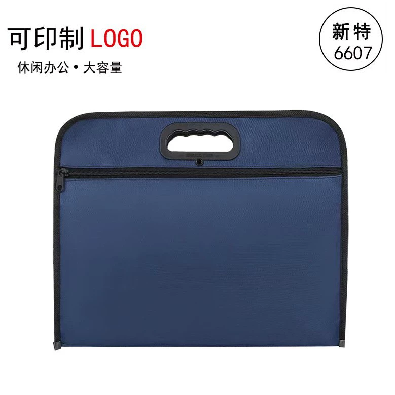 Сумка для документов Xinster 6607 из ткани Оксфорд, однослойная, на одной молнии, портативная, для хранения документов