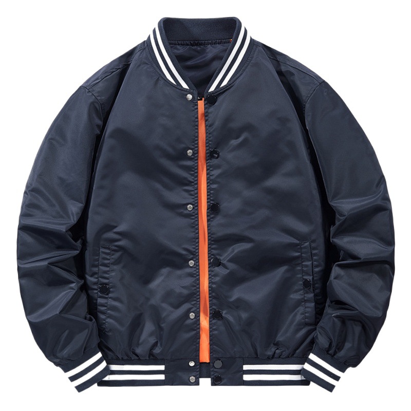 クロスボーダー飛行ジャケット男性生中継ソース【綿入り/薄い】春秋期パイロットジャケットに色野球服を挿します。