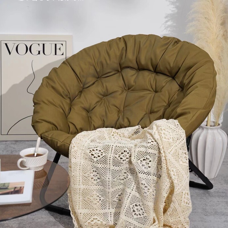 Moon Chair Folding Recliner Balcony Home Lunch Break Backrest Pregnant Women Lazy Sofa Factory Outlet