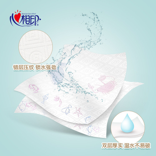 Xinxiangyin Kitchen Paper Absorbent Water and Oil Absorbent Paper Towels Kitchen Paper Hand Towel 75 Sections Manufacturer Whole Box Wholesale
