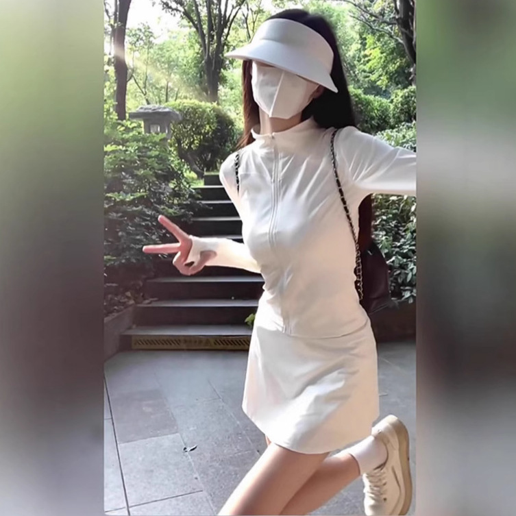 Slim-Fit Stand-Collar Sun Protection Jacket for Women, 2026 Summer New Style Yoga Wear, Thin Ice Silk Cool Cardigan Top for Women Slim-Fit Stand-Collar Sun Protection Jacket for Women, 2026 Summer New Style Yoga Wear, Thin Ice Silk Cool Cardigan Top for Women