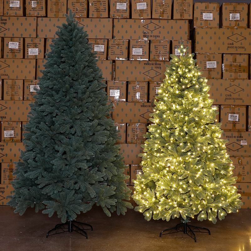 Nuevo árbol automático transfronterizo gran árbol de Navidad criptografado DIY diseño de decoración de Navidad