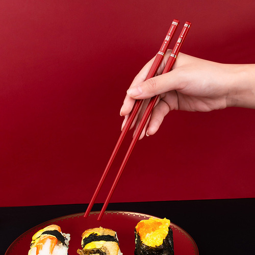 Youshengmeidi Shuangshihui new red chopsticks household chopsticks household internet celebrity high-looking alloy chopsticks live broadcast
