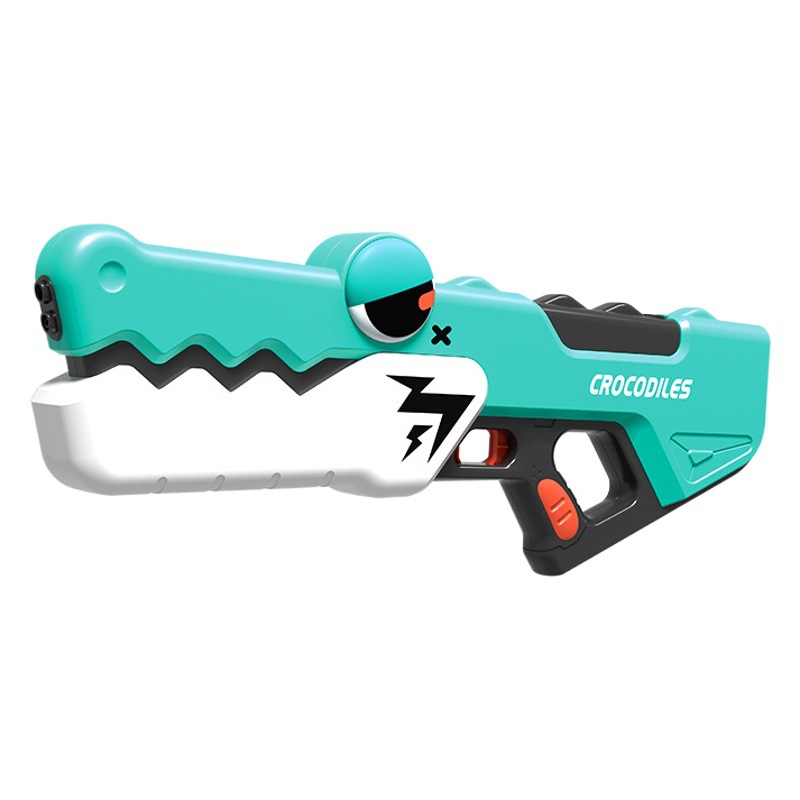 Pistola de agua eléctrica Bellucci de verano, totalmente automática, para niños, pistola de agua de cocodrilo con pulverización automática de agua