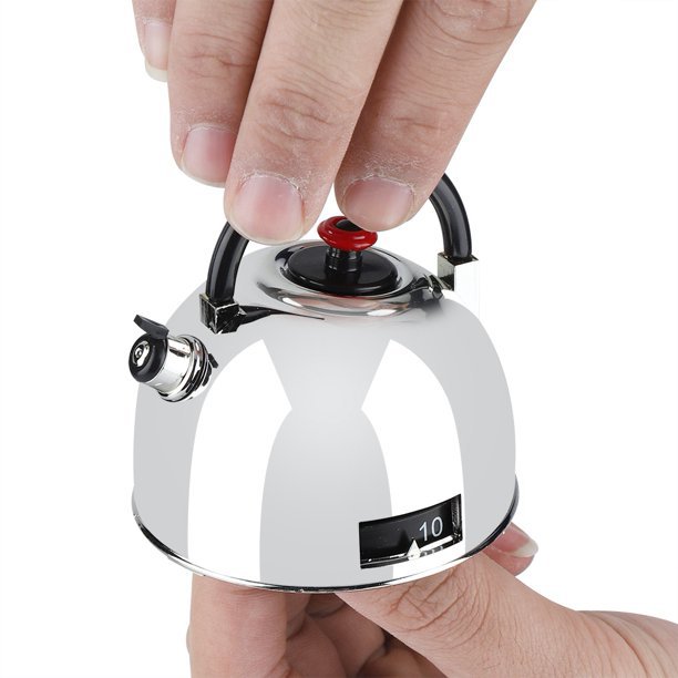 厨房定时器 可爱机械茶壶形学生计时器 闹钟自律时间管理提醒器
