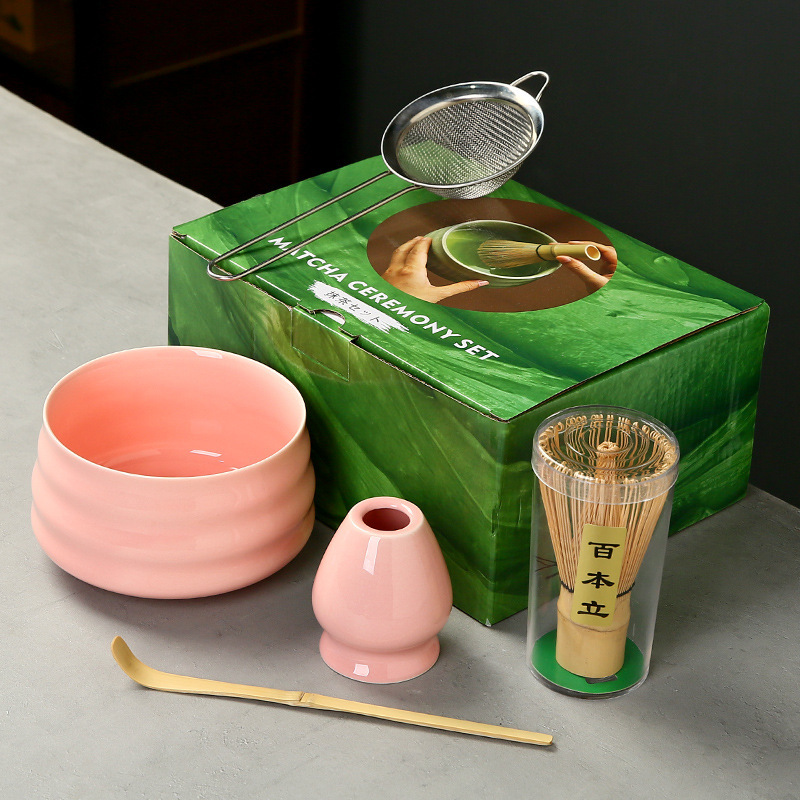 抹茶茶碗日本式抹茶宋代点茶道具陶磁器茶碗カップミキサー抹茶ブラシ茶コップセット|undefined