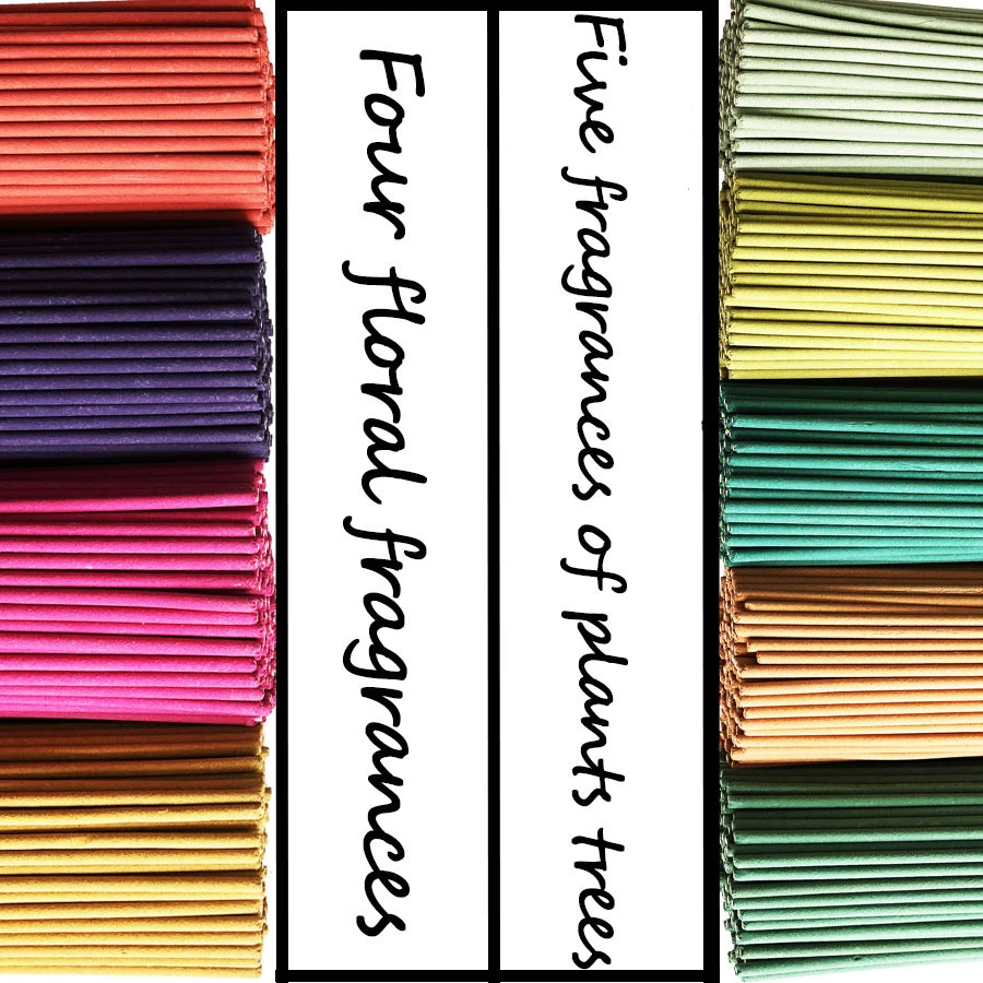 24/73/170 aromatherapy sticks, cross-border household bamboo stick incense, various flavors, optional quantity, can be customized with temu labeling