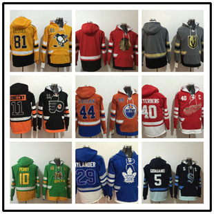New 2022 Hockey Wear Hoodie Pocket Sweatshirt Jersey Hockey Team Sweatshirt Men's Velvet Thickened Embroidered Version