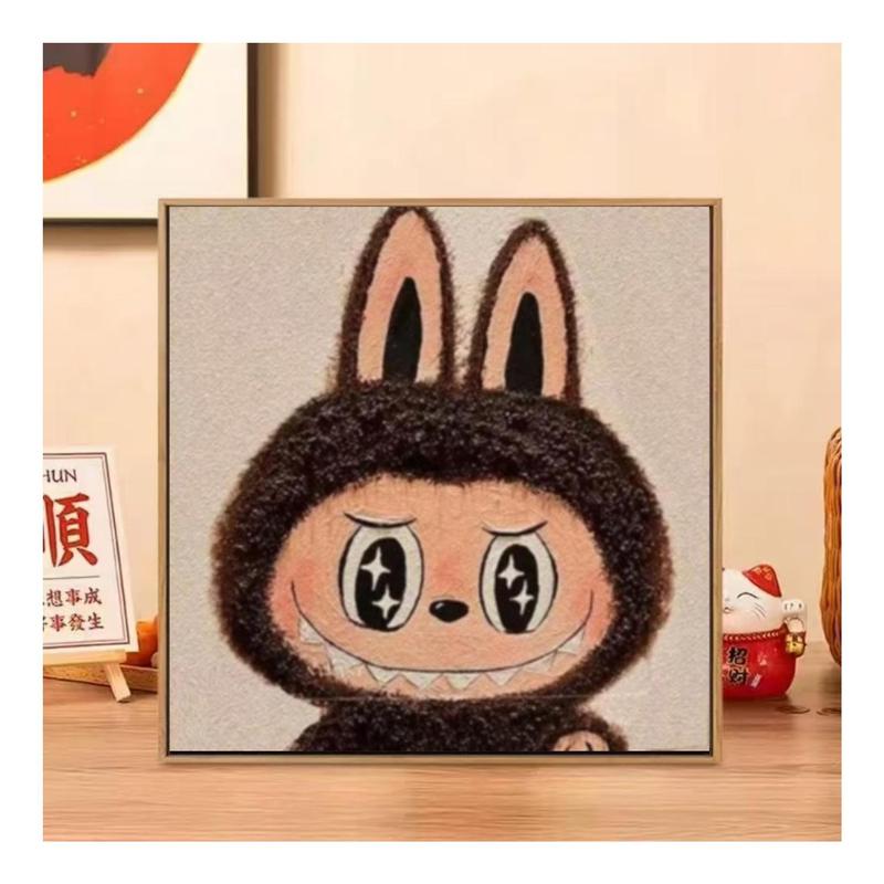 20*20数字肌理画diy网红手作店批发摆摊手工石英砂立体浮雕装饰画|undefined