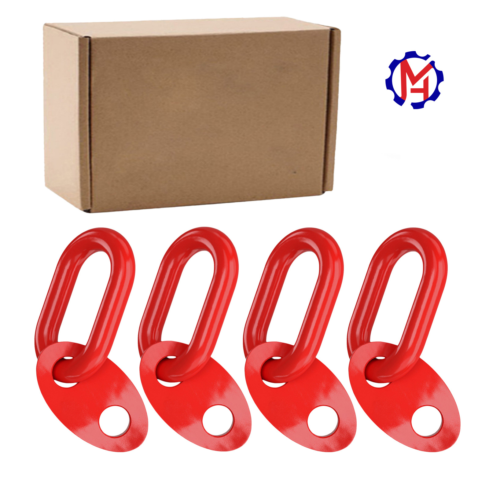 빨간색 빈 상자 4개