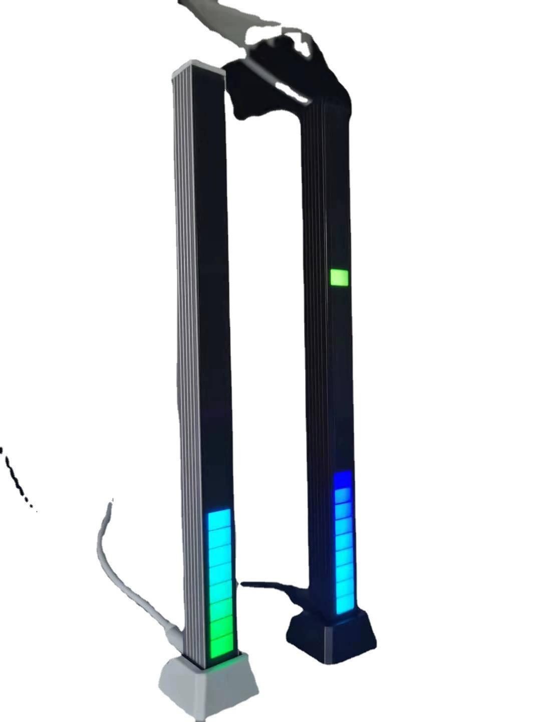 Корпус из алюминиевого сплава ритм звукоснимателя свет звукоснимателя красочный ритм голосового управления свет Атмосфера свет Автомобильный Ритм свет