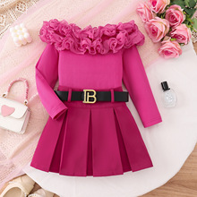 ��óŷ���＾��Ůͯ��װ����һ�ּ糤��T��+��ɫ��ȹ+����������