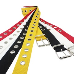 New full-hole air eye belt canvas belt jeans personalized fashion women's decorative extended belt