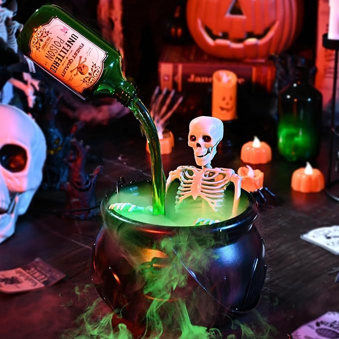 ハロウィンデコレーション マジックフローティングポーションボトルとディフューザー付き ブラックバットバケツ ホーカスポーカスパーティー|undefined