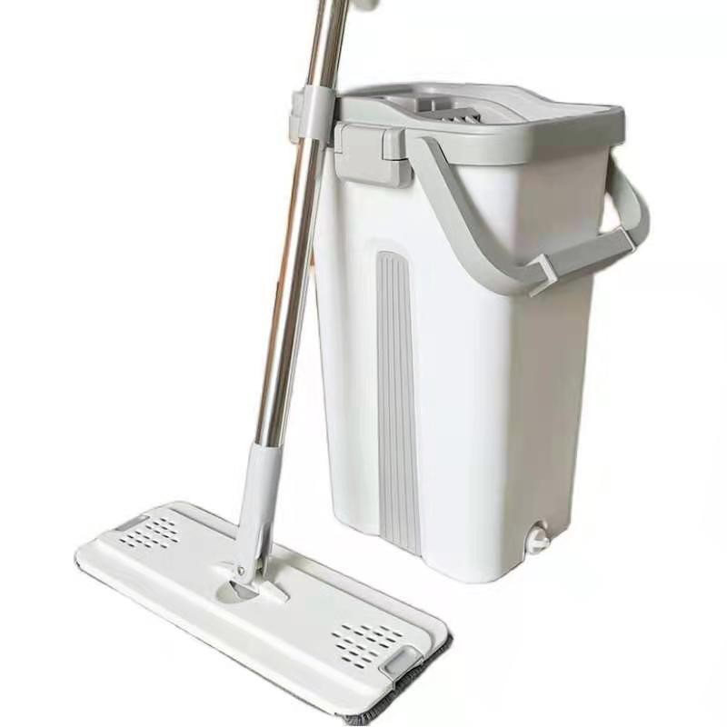 Lavado a mano sin suelo de baldosas de cerámica, fregona plana perezosa, limpieza doméstica, suelo de madera, trapeador grande seco y húmedo