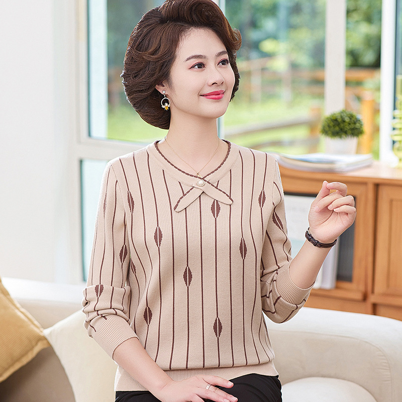 D7260 830K ÁO SƠ MI NỮ TONTDI ÁO LEN DÀI TAY MÙA XUÂN THU ĐÔNG TRUNG NIÊN THỜI TRANG NỮ G03 SẢN PHẨM MỚI