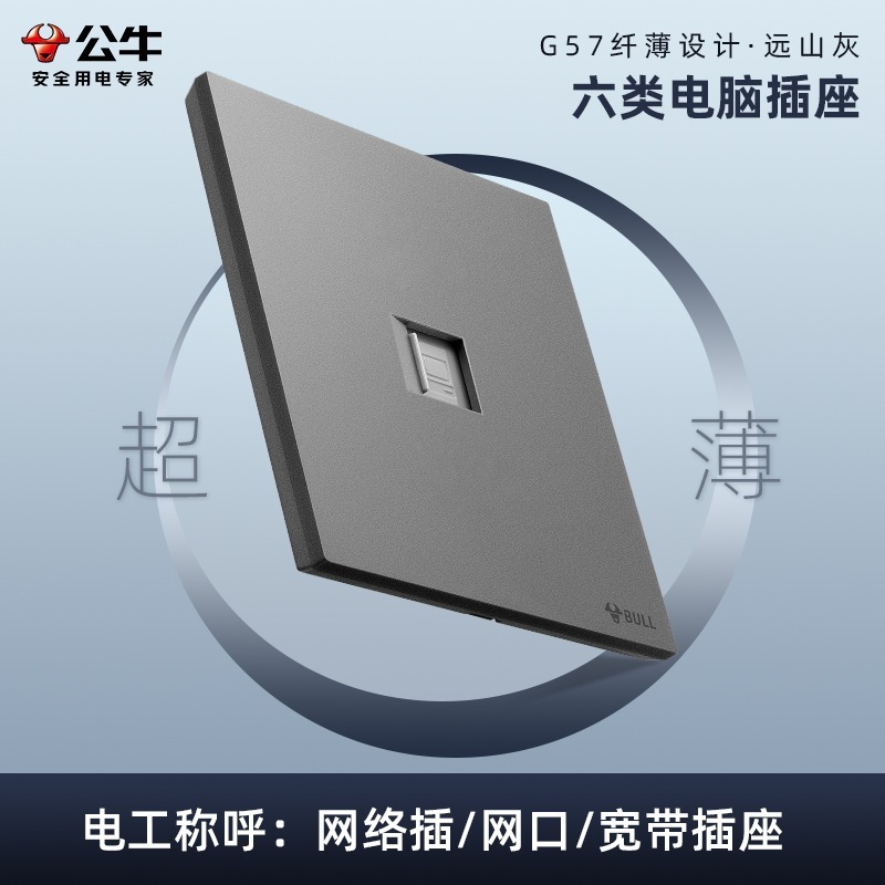 新製品 バタフライウイング 超薄型 ブルg57 ファーリンググレー スイッチコンセントパネル 卸売 壁面g56 隠蔽型USBコンセント|undefined