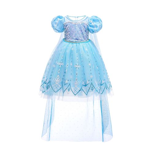 Summer 2024 New Frozen Elsa Dress for Girls, Elegant Princess Style Children's Dress for Children's June 1st Performance Formal Dress