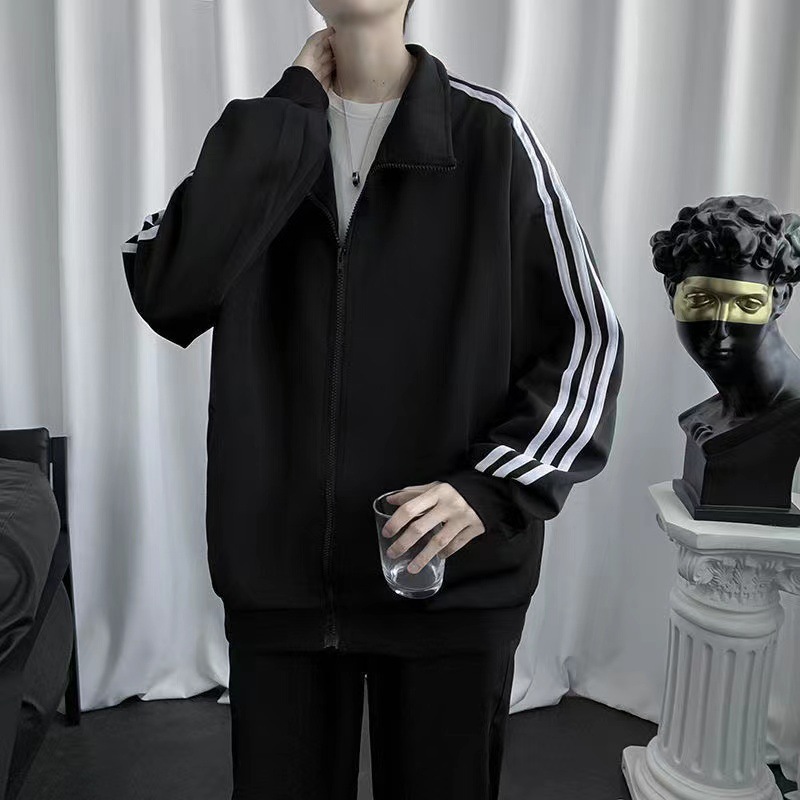 Men's Baseball Jacket, Korean Style, Casual Sports, Triple-Breasted Coat, Loose and Versatile, Stylish, Spring and Autumn Trend