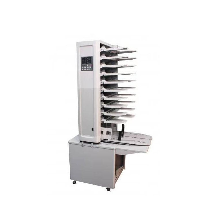 Alzacombinadora Automática de Hojas de 10 Compartimentos para Papel