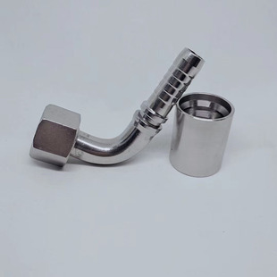 Manufacturers Supply Stainless Steel Hose Connector High-Pressure Tubing Connector Hydraulic Joint Fluid Crimping Type Joint
