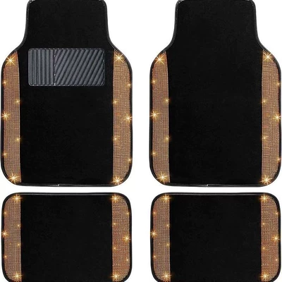 Avtomobil döşəmə paspasları – dirt-resistant, dust-proof, easy to maintain, can - car-floor-mat-6-3344cmcrystal-velvet-two-piece-set