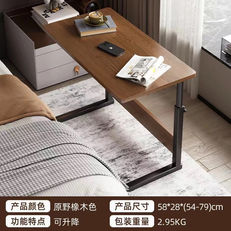 Mesa de cama móvil mesa de computadora mesa de cama doméstica perezosa elevación de dormitorio mesa de cama pequeña mesa de lado de la cama