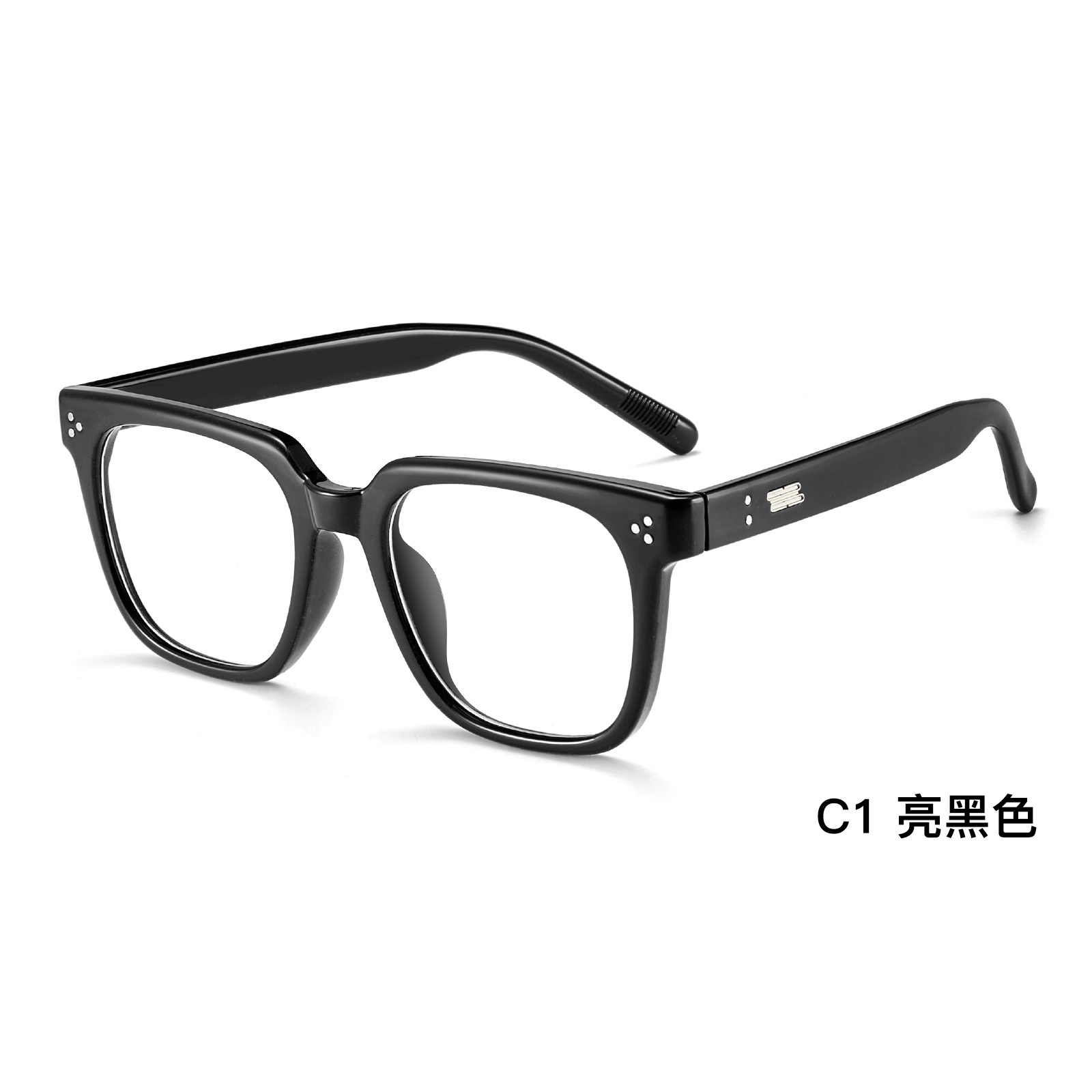 GM mismo estilo estilo ins cara simple marco negro TR celebridad de Internet marco de gafas anti-luz azul marco grande ala ancha puede equiparse con miopía Danyang lote